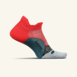 Feetures Elite Light Cushion No Show Tab (Racing Red)