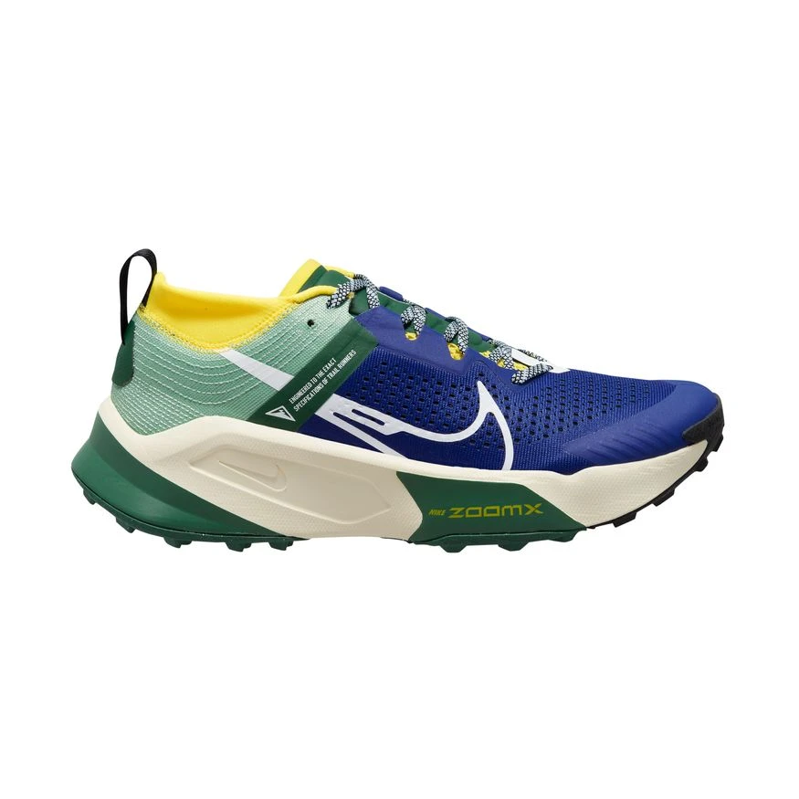 Nike Men’s ZoomX Zegama Trail (400 - Deep Royal Blue/White/Yellow Strike)