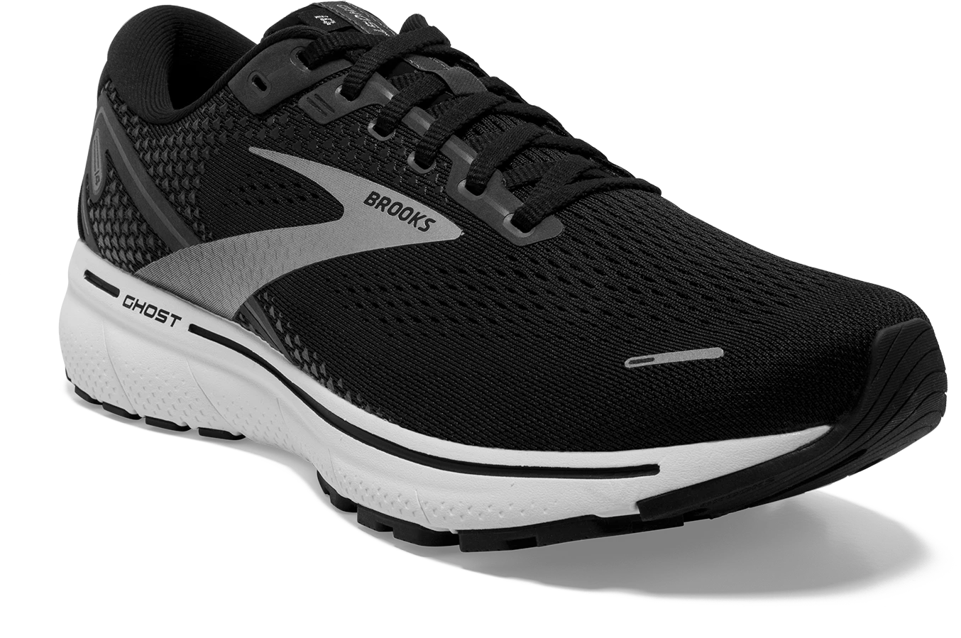 BROOKS Women's Ghost 14 (057 - Black/White/Silver) - Image 3