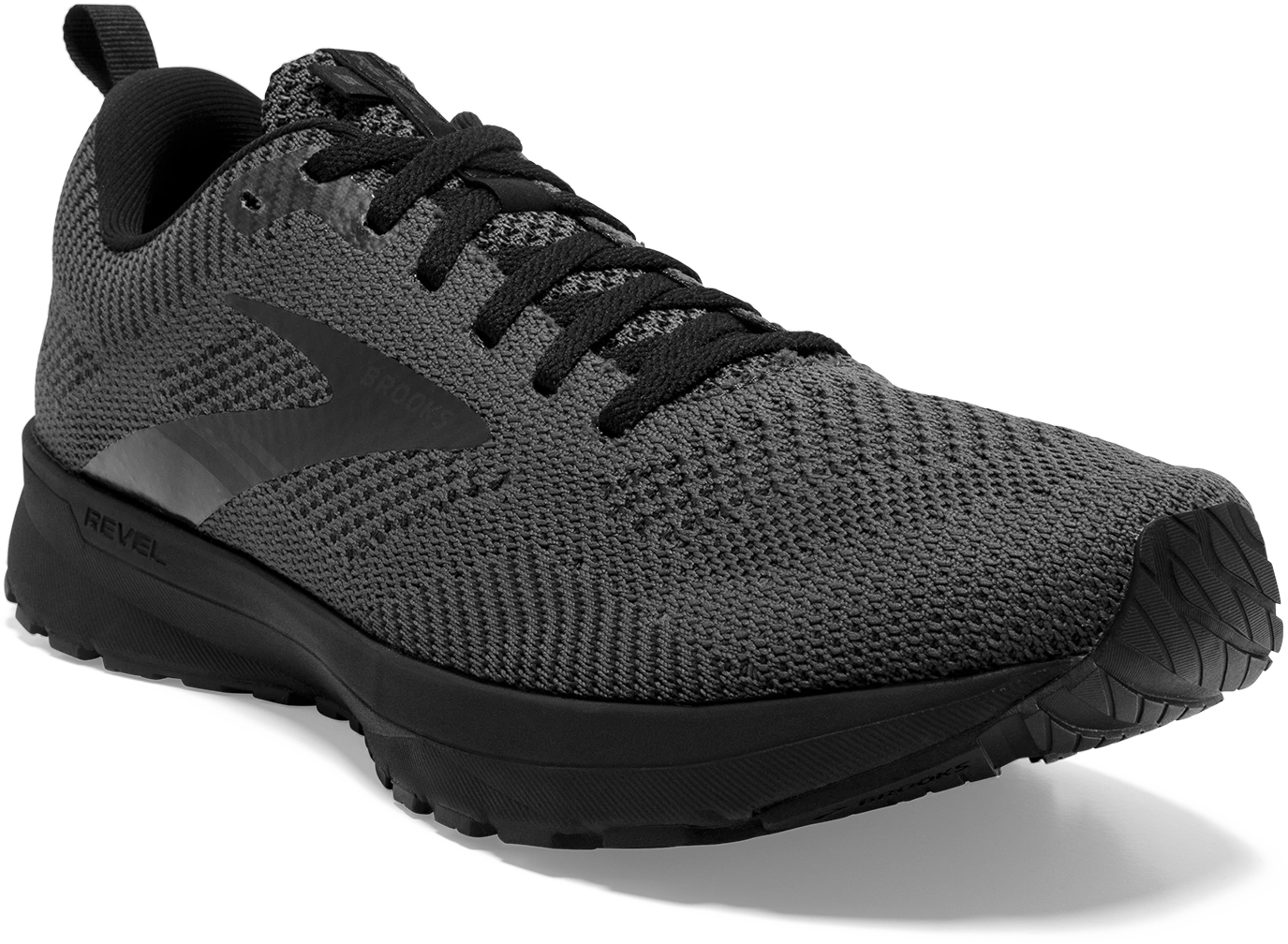 BROOKS Men's Revel 5 (038 - Black/Ebony/Black) - Image 3