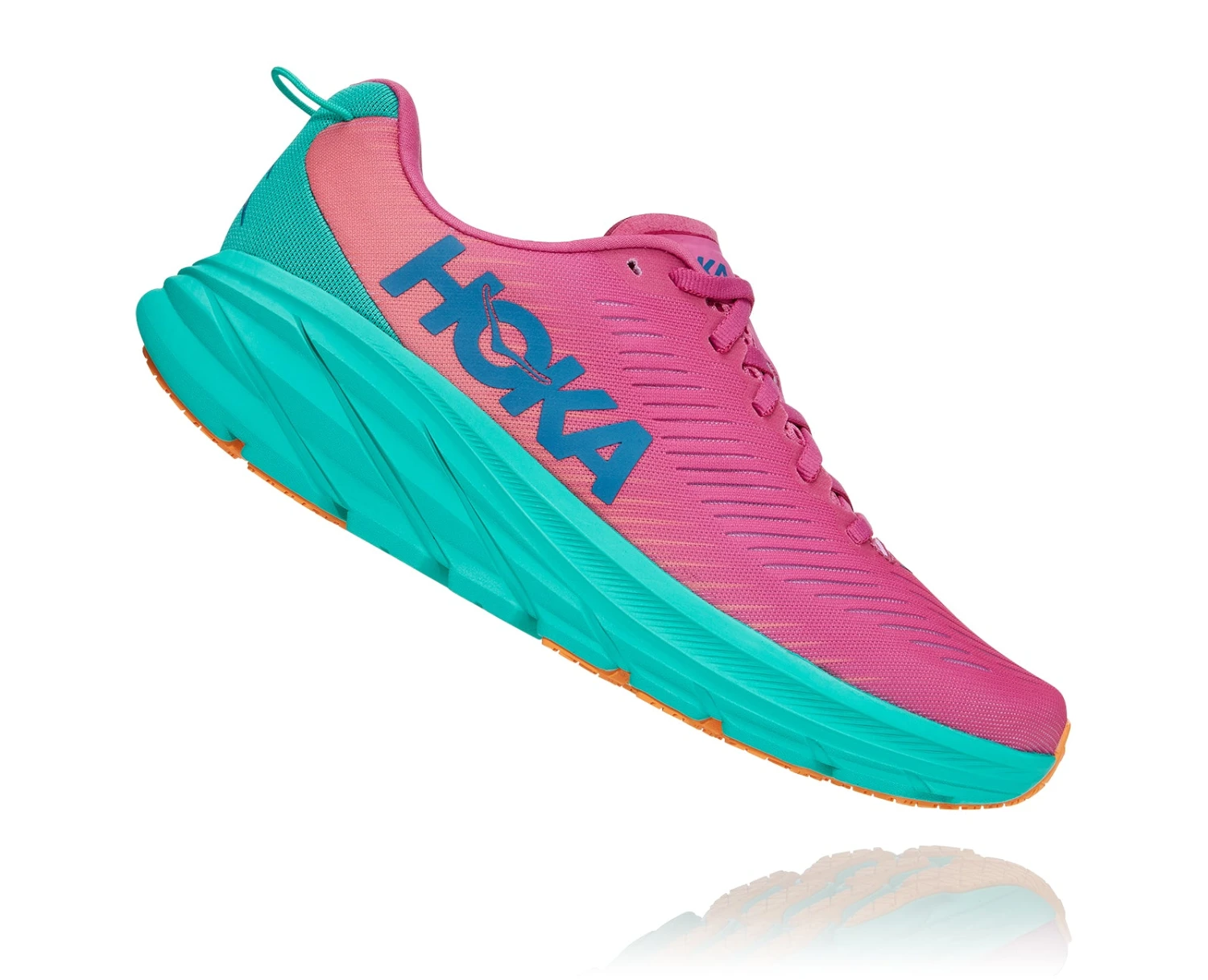 Hoka Women's Rincon 3 (PPAT - Phlox Pink/Atlantis) - Image 2