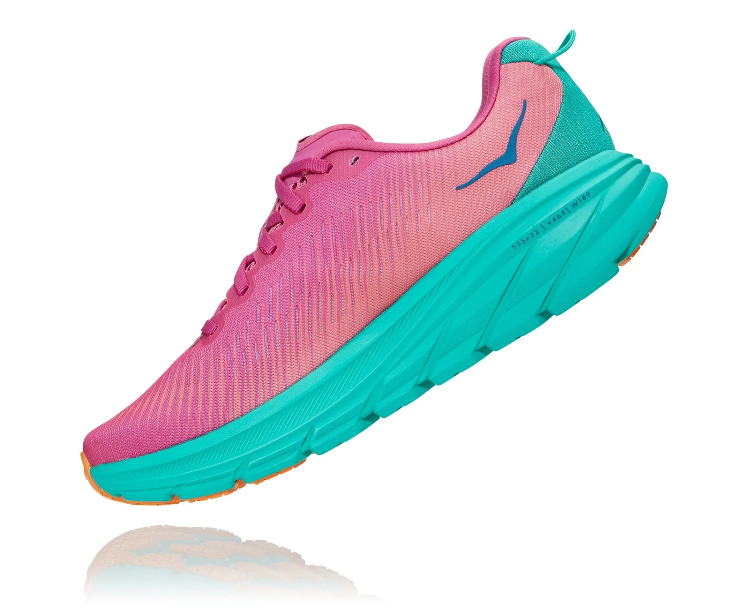 Hoka Women's Rincon 3 (PPAT - Phlox Pink/Atlantis) - Image 3