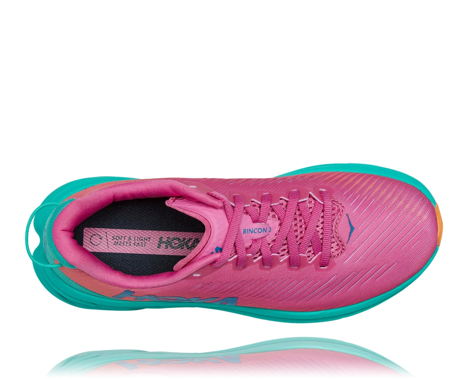 Hoka Women's Rincon 3 (PPAT - Phlox Pink/Atlantis) - Image 5