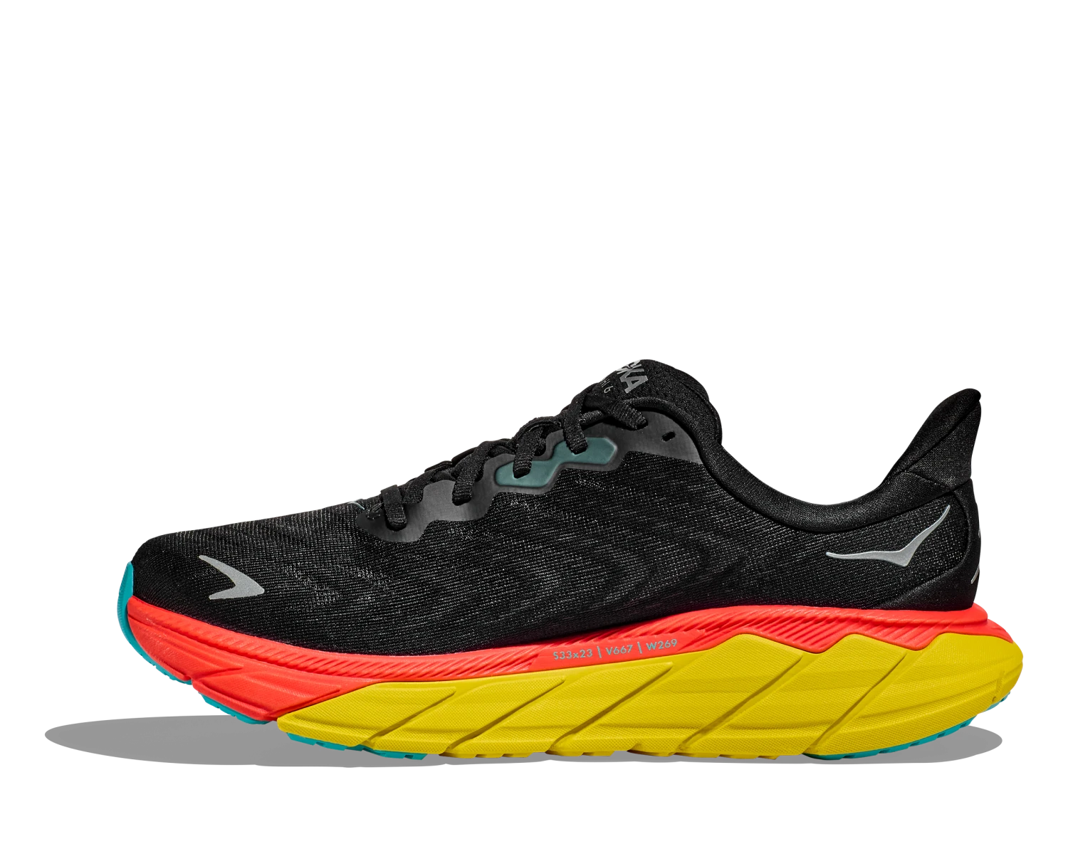 Hoka Men's Arahi 6 (BFLM - Black/Flame) - Image 2