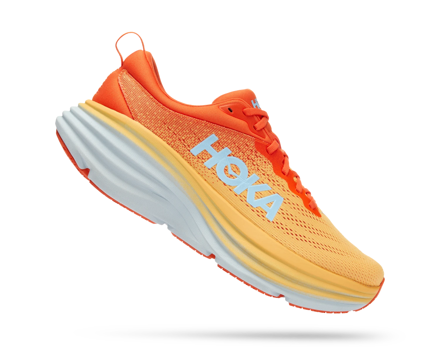 Hoka Men's Bondi 8 (PBAY - Puffin's Bill/Amber Yellow) - Image 2