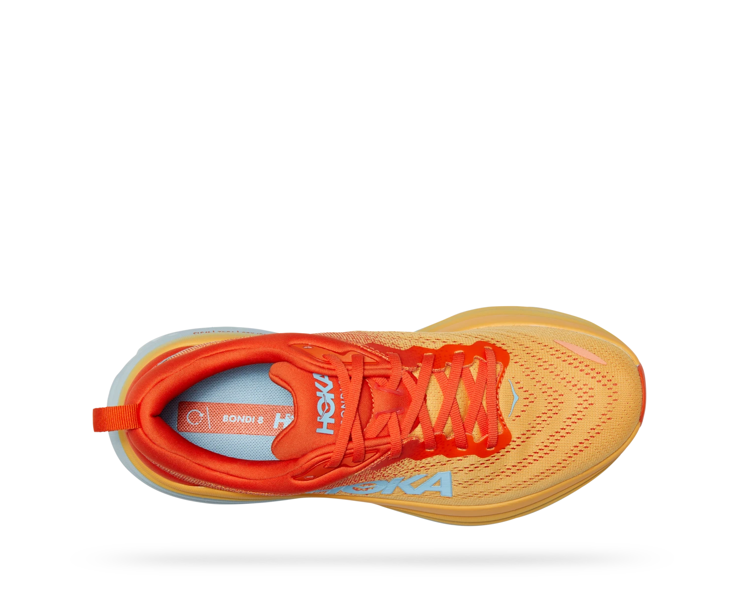 Hoka Men's Bondi 8 (PBAY - Puffin's Bill/Amber Yellow) - Image 5