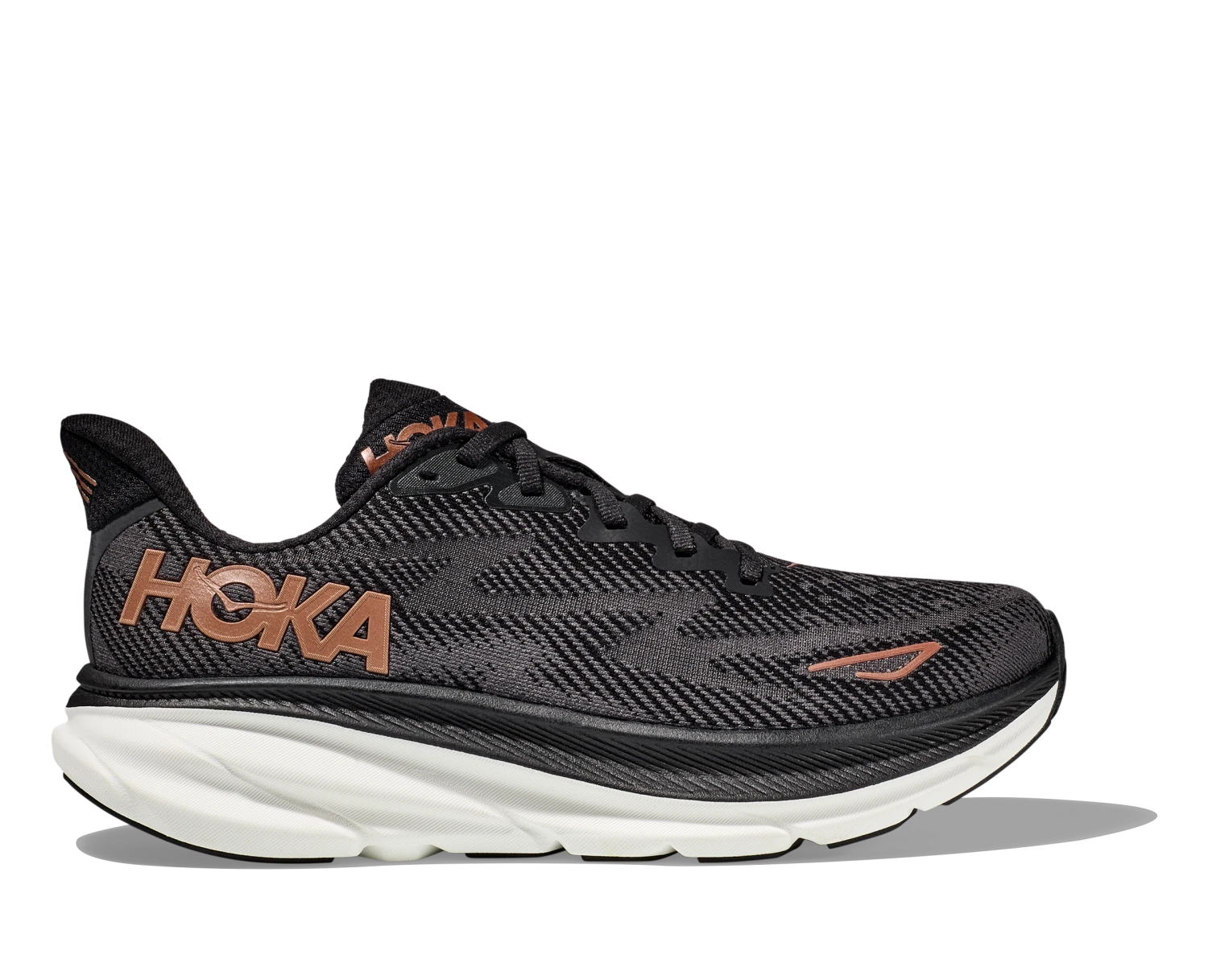 Hoka Women's Clifton 9 WIDE (BCPPR - Black/Copper)