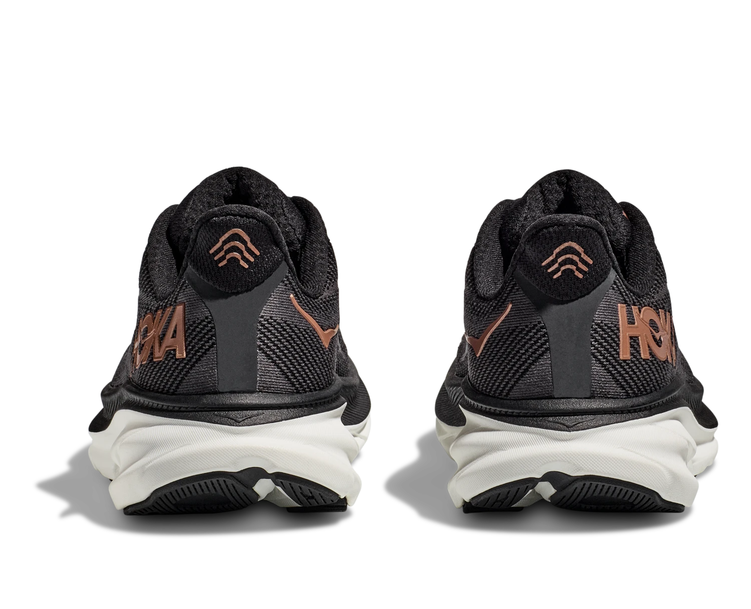 Hoka Women's Clifton 9 WIDE (BCPPR - Black/Copper) - Image 6