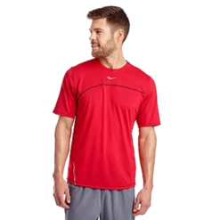 Saucony Men’s Drafty Short Sleeve (RED - Red/black)