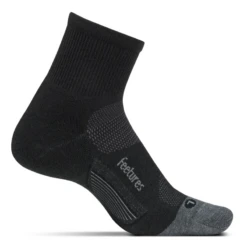 Feetures Merino 10 Cushion Quarter (Charcoal)