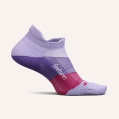 Feetures Elite Light Cushion No Show Tab (Lace Up Lavender)