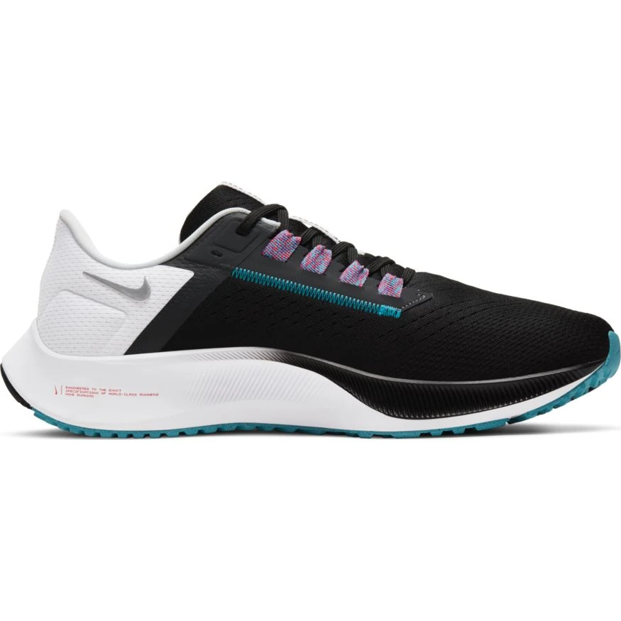 Nike Men's Zoom Pegasus 38 (003 - Black/Metallic Silver/White) - Image 2