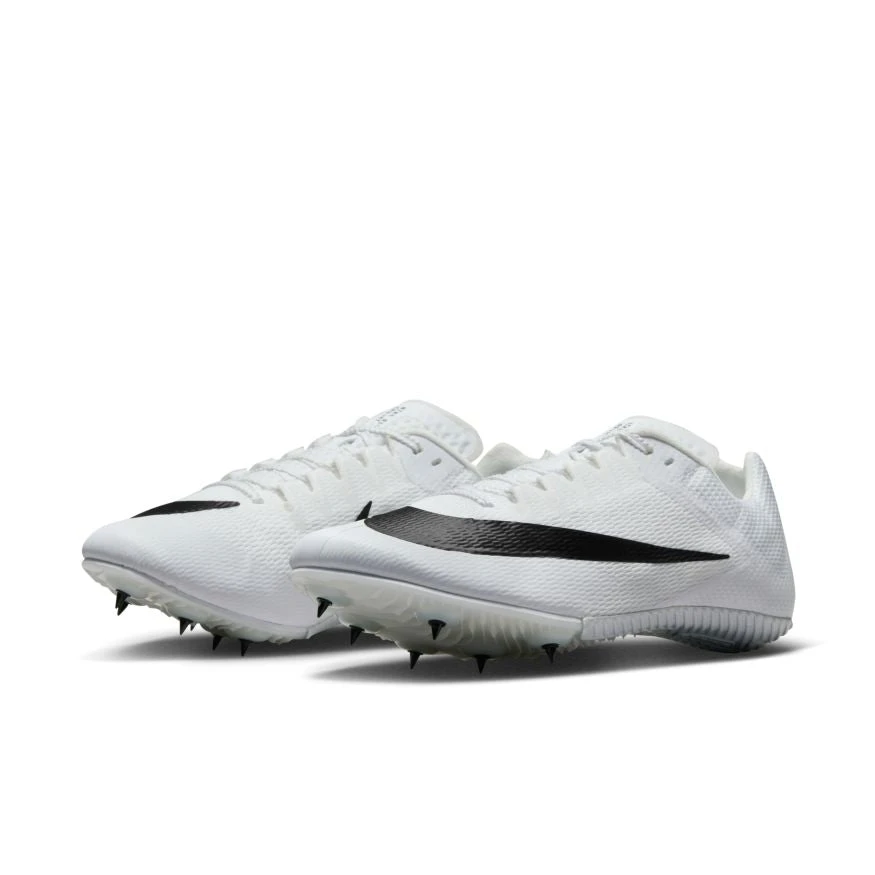 Nike Unisex Zoom Rival Sprint (100 - White/Black/Metallic Silver) - Image 3