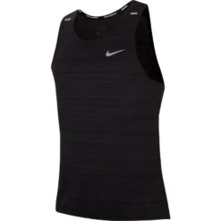 Nike Men's DRI-FIT Miler Tank (010 - Black/Reflective Silver)