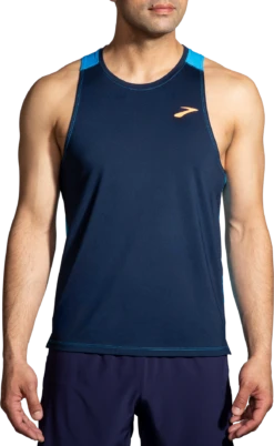 BROOKS Men's Atmosphere Singlet 2.0 (454 - Navy/Spring Break)