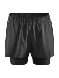 Craft Men's ADV Essence 2-in-1 Stretch Shorts (Black)