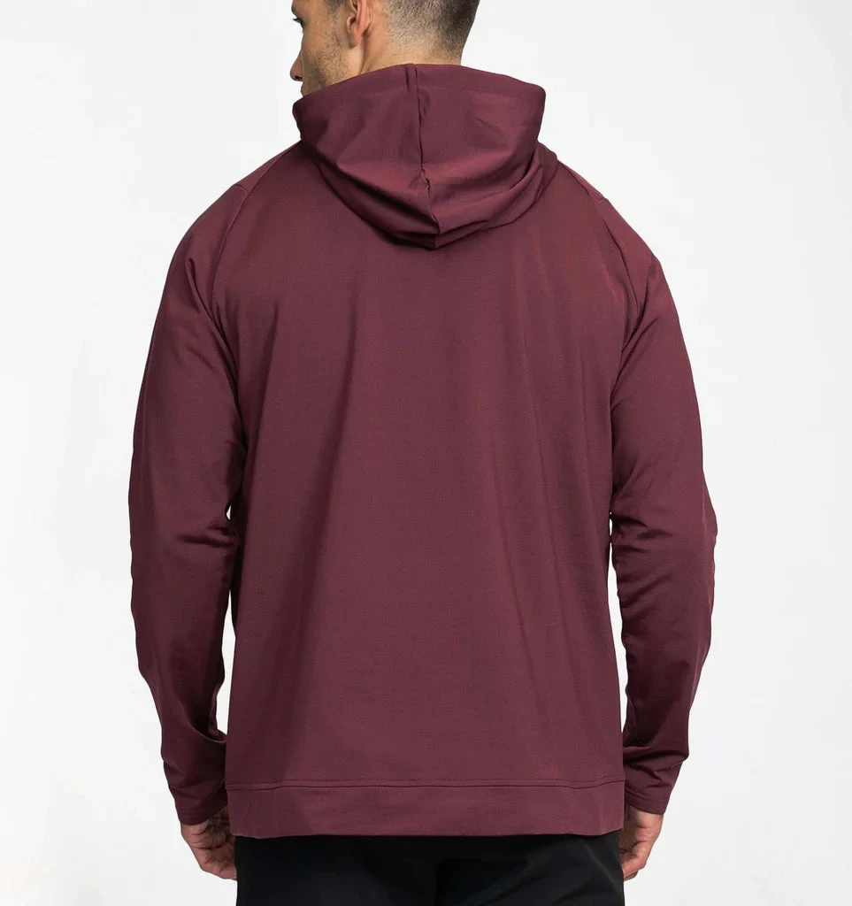 Men's Crossover Hoodie II (Maroon) - Image 3