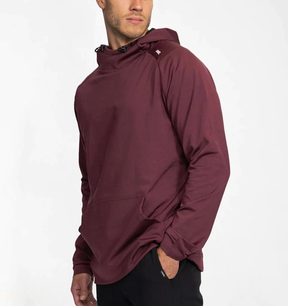 Men's Crossover Hoodie II (Maroon) - Image 2