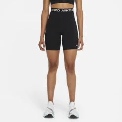 Nike Women's Pro High-Waisted 7" Shorts (011 - Black/White)