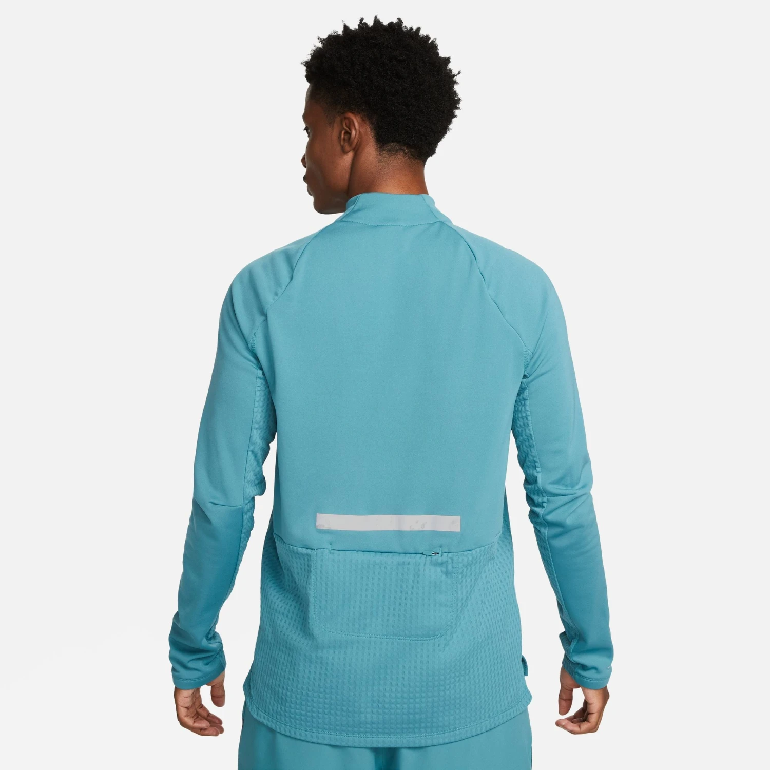 Nike Men's Therma-FIT Run Division Element 1/2 Zip Running Top (379 - Mineral Teal/Reflective Silver) - Image 3