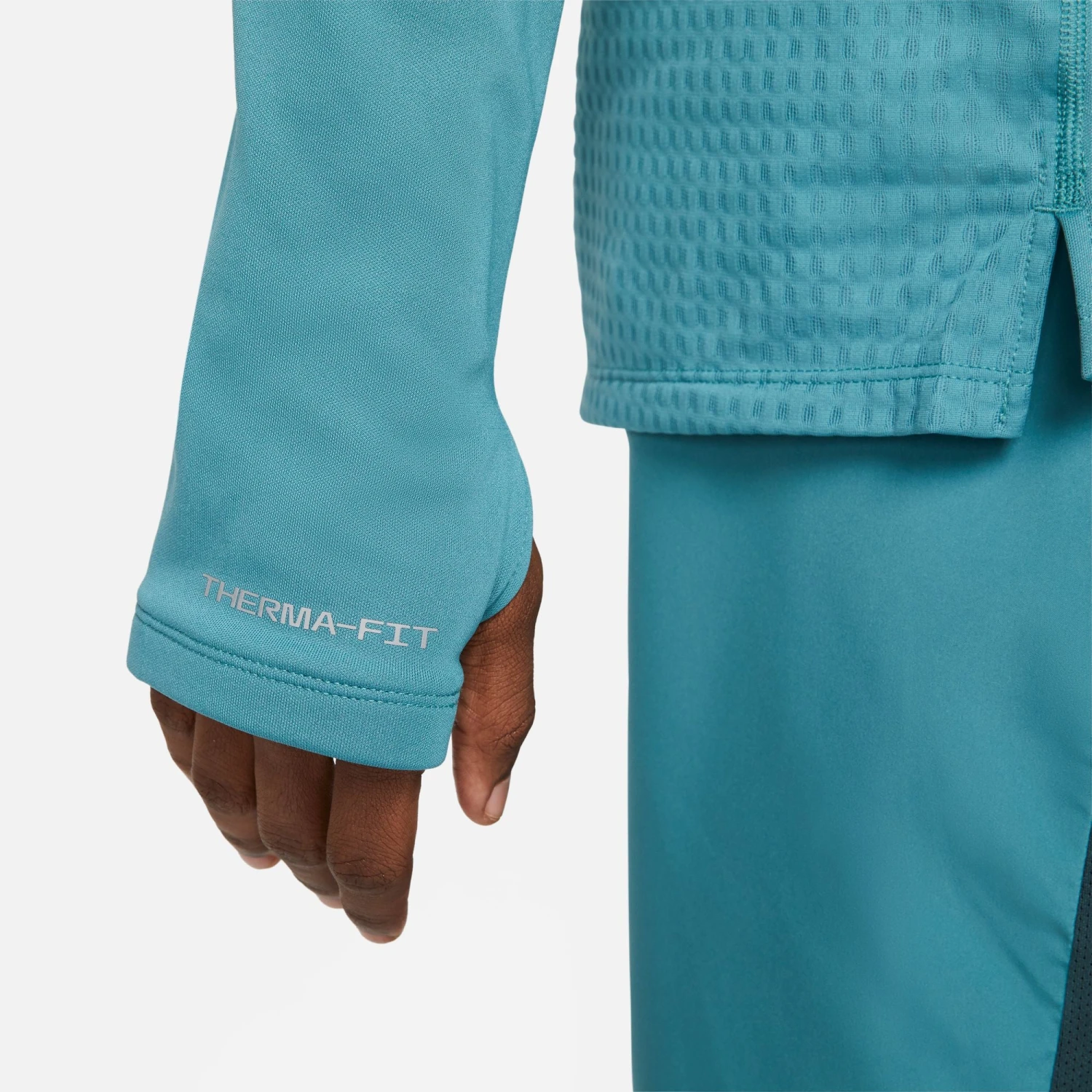 Nike Men's Therma-FIT Run Division Element 1/2 Zip Running Top (379 - Mineral Teal/Reflective Silver) - Image 6