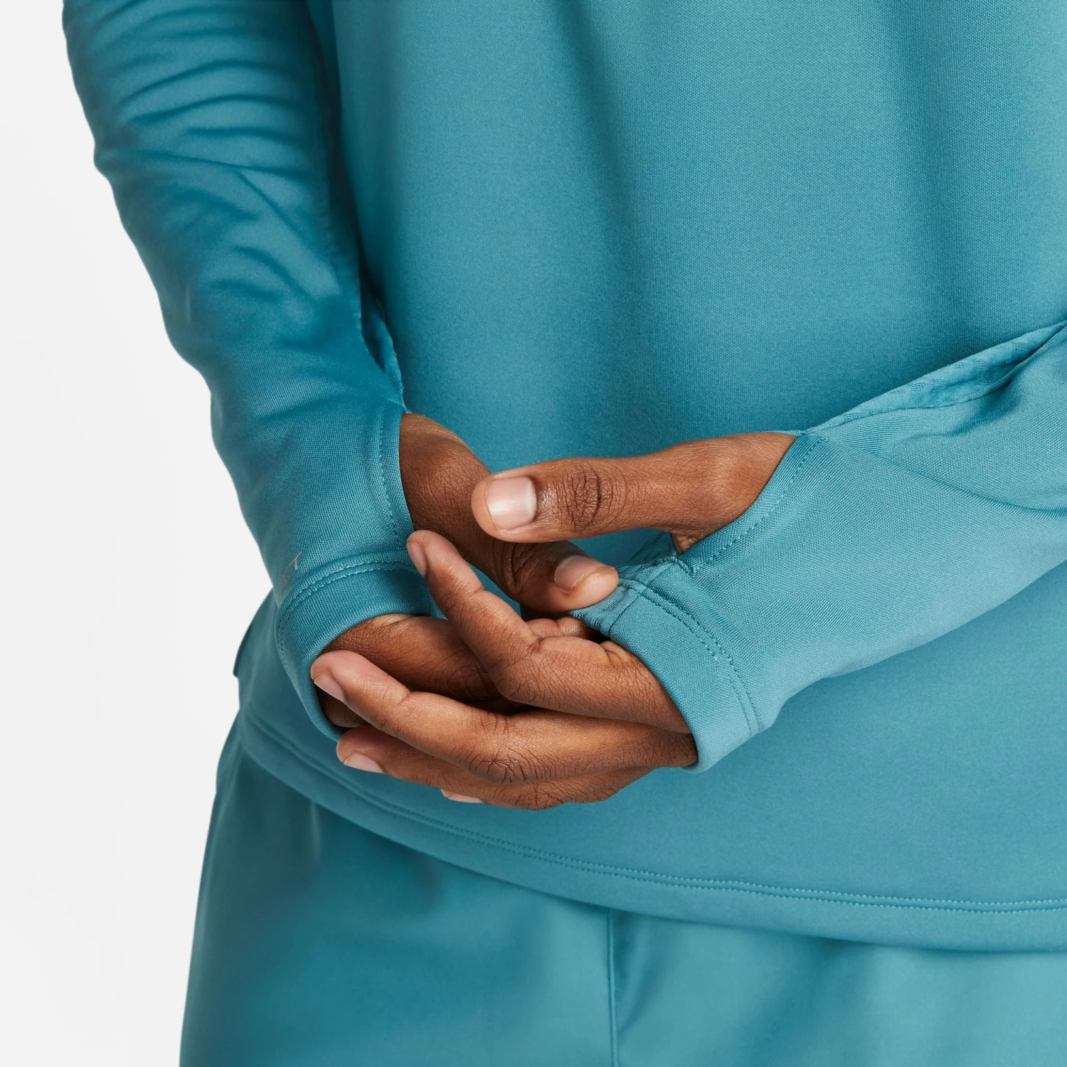 Nike Men's Therma-FIT Run Division Element 1/2 Zip Running Top (379 - Mineral Teal/Reflective Silver) - Image 8