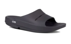 OOfos Unisex OOahh Slide Sandal (Black)