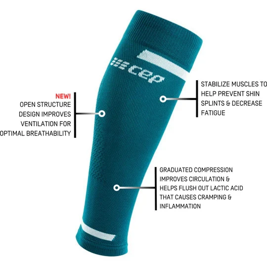 CEP Women's Run Calf 4.0 Compression Sleeve (Petrol) - Image 5