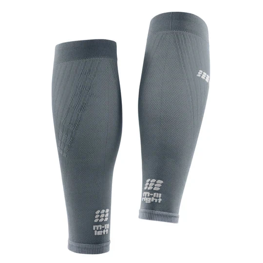 CEP Men's Ultralight Compression Calf Sleeves (Grey/Light Grey) - Image 5