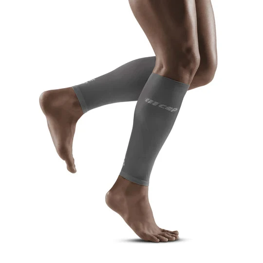 CEP Men's Ultralight Compression Calf Sleeves (Grey/Light Grey)