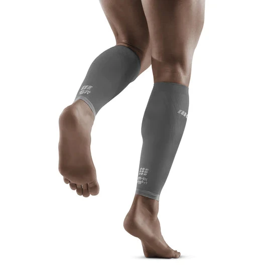 CEP Men's Ultralight Compression Calf Sleeves (Grey/Light Grey) - Image 2