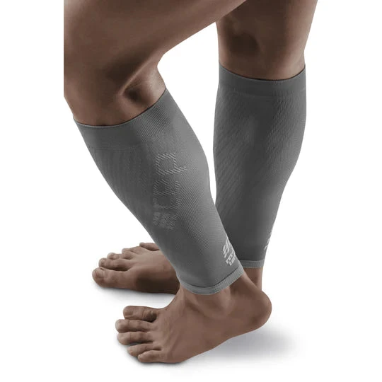CEP Men's Ultralight Compression Calf Sleeves (Grey/Light Grey) - Image 3