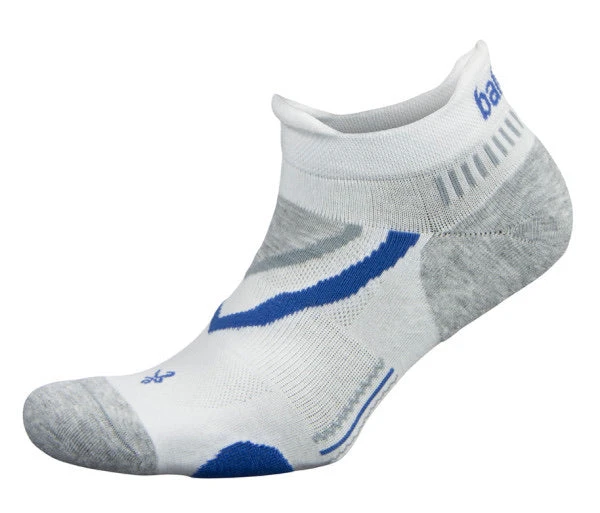 Balega UltraGlide No Show Running Socks (White/Midgrey)